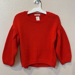 ZARA GIRLS FANCY COLLECTION RED SWEATER SIZE 8